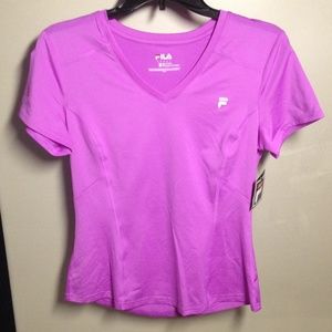 Fila Med Tru- Cool  Tru- Protect Sport Top Violet